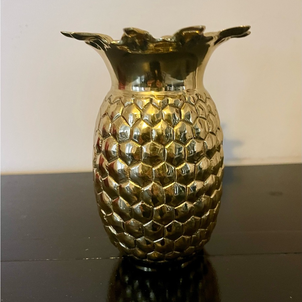 Gold Pineapple Vase
